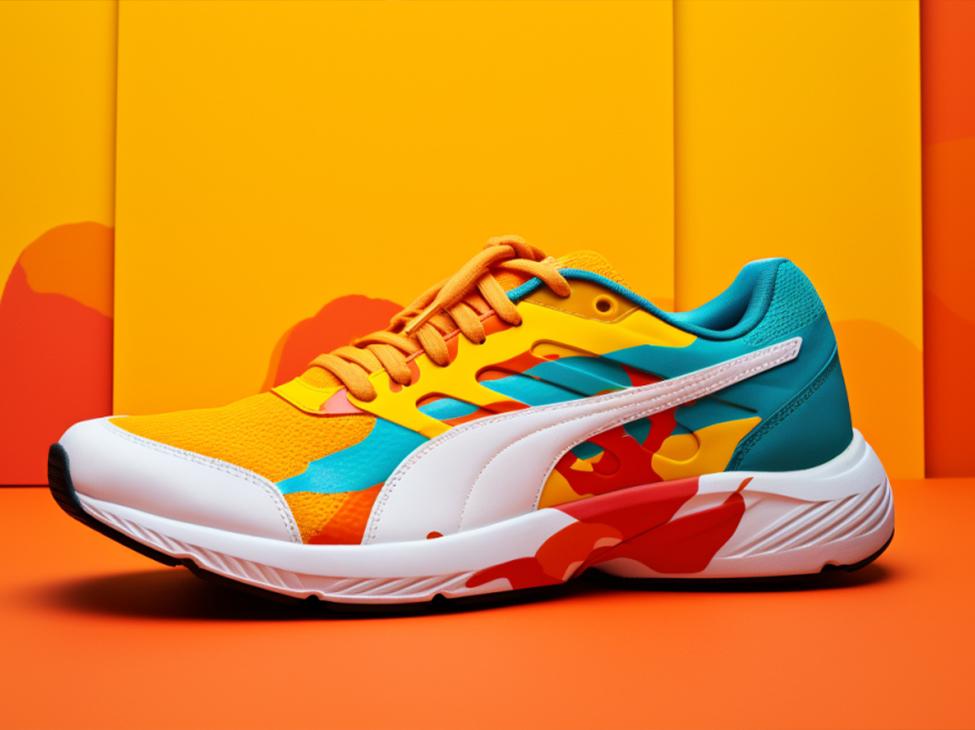 Фото 4 — Спортивные кроссовки с яркими вставками