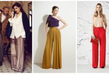 Photo of Льняные брюки с завышенной талией