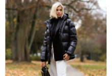 Photo of Пуховик с капюшоном и меховой отделкой